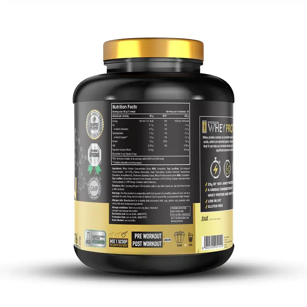 One Science Nutrition Premium Whey Protein 2.27 Kg (5lb) Chocolate Charge - Image 2